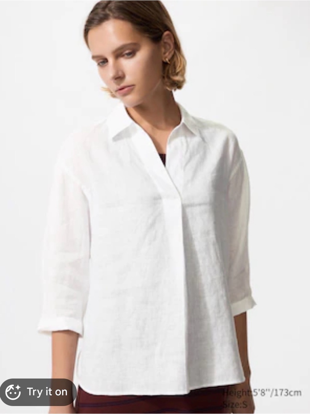 Uniqlo linen blouse